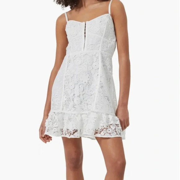 French Connection Binadari Cabello Lace Minidress - Picture 1 of 6